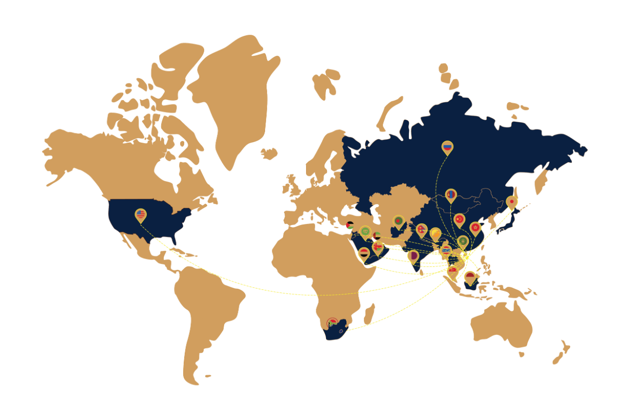 Distribution map