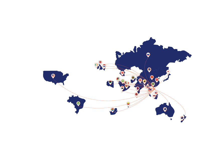 Distribution map